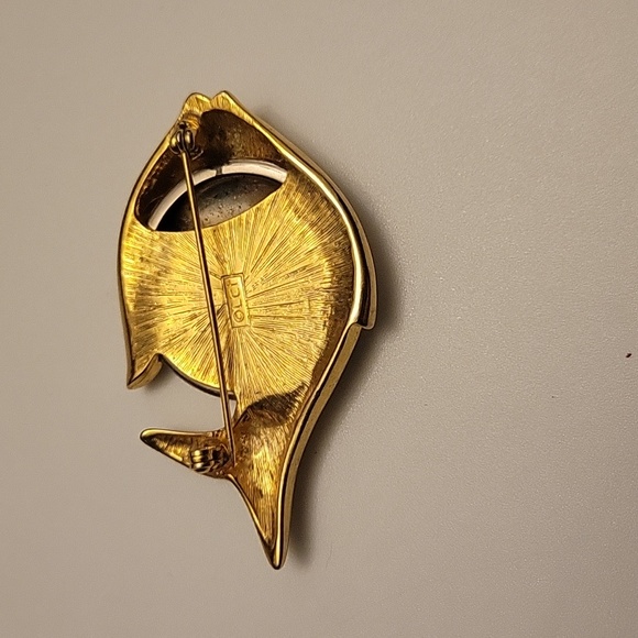 Vintage Liz Claiborne Designer Jewelry Mixed Metal Fish - Picture 3 of 5